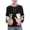 thumbnail image 1 of Xecao Little Chef Gnome Pattern Hoodies for Women Sweatshirts Long Sleeve Sweatshirts Pullover Outfits with Pocket-Large, 1 of 7