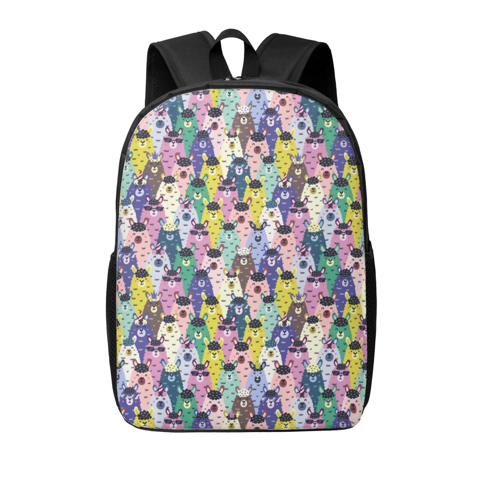 Xecao Llamas Colorful print Travel Backpack, Large Computer Backpack ...
