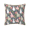 thumbnail image 1 of Xecao Llamas Print Soft Velvet Decorative Throw Pillow Covers, Square Cushion Cases for Bed, Sofa, Living Room, Car, and Indoor Outdoor Use-16"x16", 1 of 8