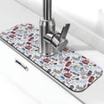 thumbnail image 1 of Xecao London Landmark2 for Kitchen Sink Splash Guard Faucet Mat , Faucet Guard & Draining mat, (15" X 5.5" ), 1 of 7