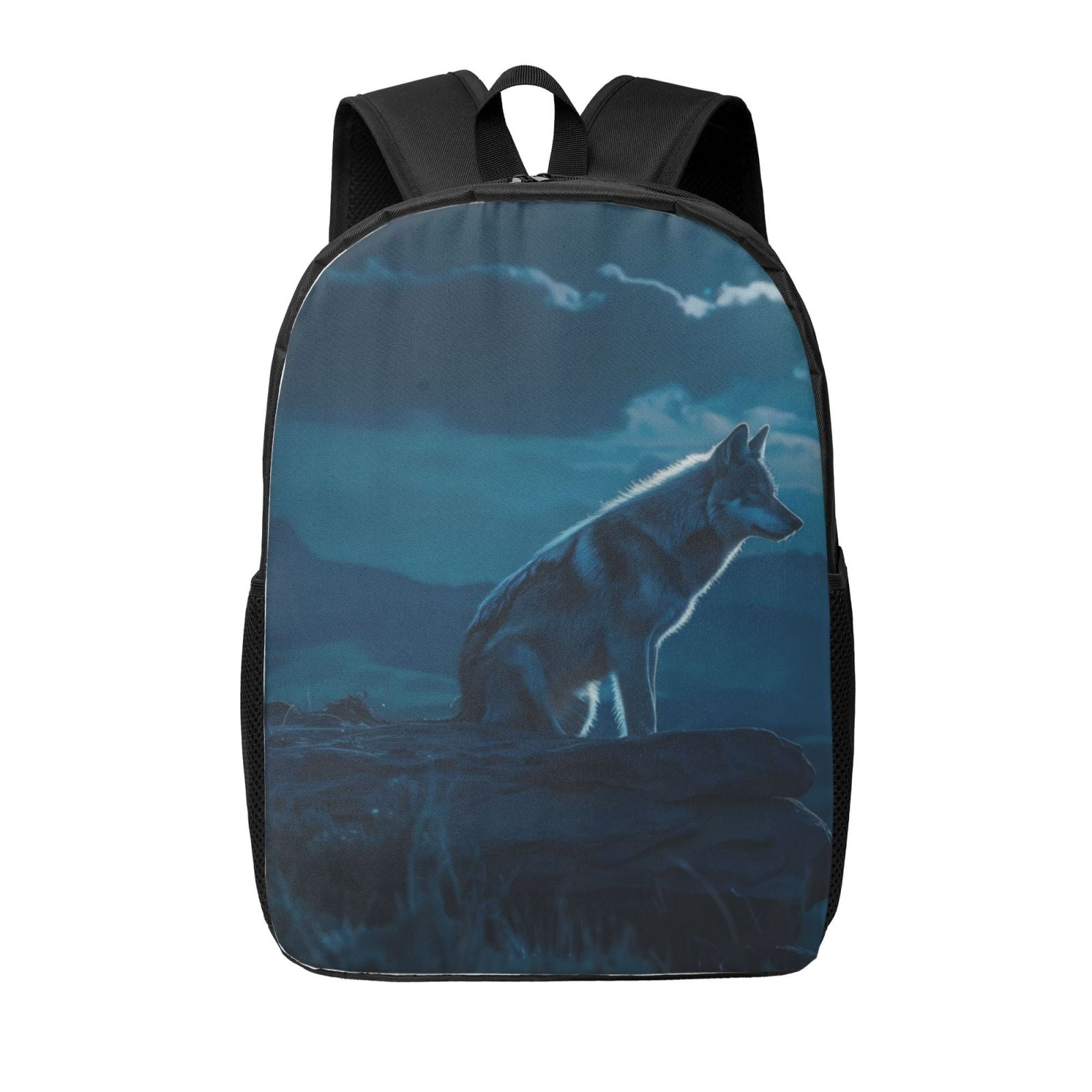 Wolf Women\'s Backpack Wolf Backpack for Boys Elementary School Bag Kids Girls  main image 2
