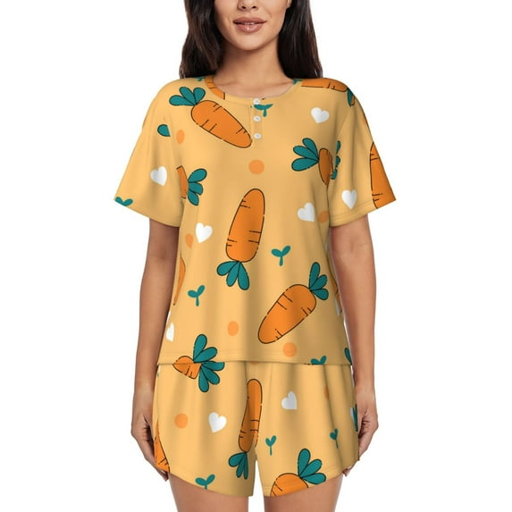 Xecao Love Carrot print Swimsuit for women, Summer-ready, sporty style.Quick-dry fabric. Many sizes & colors.