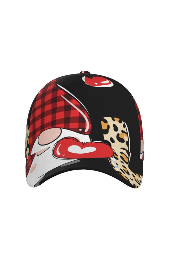 Love Gnomes for Baseball Cap: Unisex, crafted from classic polyester twill fabric, featuring a soft unconstructed design