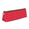 thumbnail image 1 of Xecao Love Heart Print Leather Pencil Case -Stationery Bag Pen Holder for Work & Office, 1 of 5