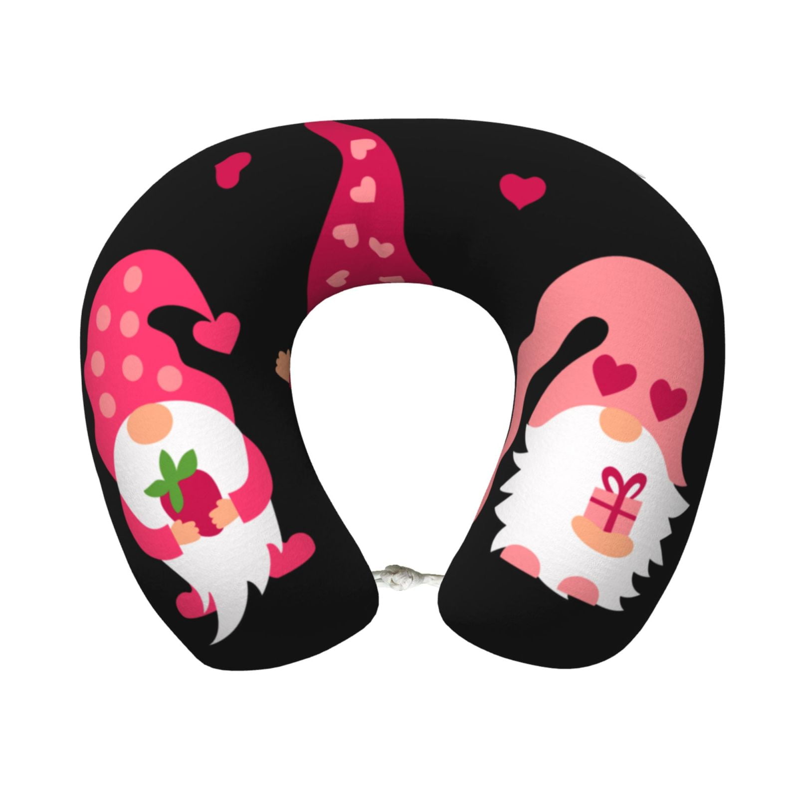 Xecao Love You Mom Print Memory Foam Cervical Neck Pillow Versatile U-Shaped Pillows for Home,Office,Camping,Travelling,Soft Washable Cover