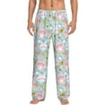 thumbnail image 1 of Xecao Love You Rabbit Men's Straight Lounge Pajama Pants: The Ultimate in Comfortable Sleepwear, 1 of 9