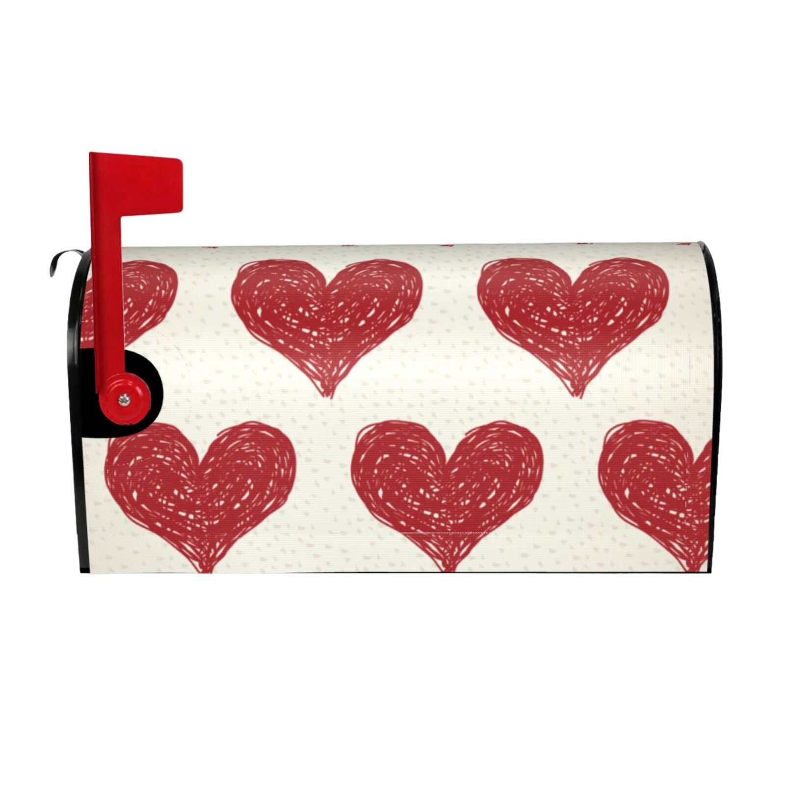 Xecao Love for Mailbox Cover with Magnetic Strips, Waterproof and Sunscreen, Adds a Decorative Touch to Your Garden Yard.