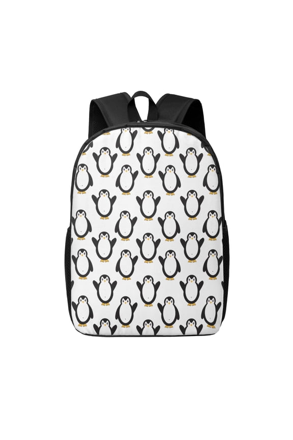 Lovely Penguin print Travel Backpack, Large Computer Backpack for Men Women, College School Rucksack Book Bag
