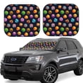 thumbnail image 1 of Xecao Lovely Planet for Foldable Car Sun Shades (2-Pack) offer sun protection with an easy-fold design for convenient windshield shading., 1 of 7