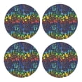 thumbnail image 1 of Xecao Magical Mushrooms and Flowers for MDF Cork Coaster 4 Pcs,Drink Coasters,Suit for House Warming Gifts New Home ,Coffee Table Decor-Round Shape, 1 of 7