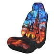 Xecao Magical Stained Glass Castle for Automotive Seat Covers for Cars