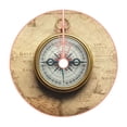 thumbnail image 1 of Xecao Magnetic Old Compass On World Map Pattern Christmas Tree Skirt Holiday Part Decorations for Christmas Tree, Farmhouse Christmas Decor Xmas Holiday Home Party Decorations-48", 1 of 6