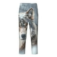 thumbnail image 1 of Xecao Majestic Snowy Wolf Print Teenagers' Pajama Pants Long Sleep Pants Soft Elastic Waist Pajama Bottoms Elastic waist with 2 Pockets 5-16 Years-XS(5-6), 1 of 6