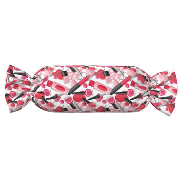 Xecao Makeup Print+Candy-Inspired Plush Pillow for Men Women Suitable for Beds, Sofas, Game Rooms Drawstring Closure