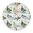 thumbnail image 1 of Xecao Mallard Ducks Wild Birds Pattern Christmas Tree Skirt Round Xmas Tree Mat Base Cover for Holiday Home Decorations-30", 1 of 6