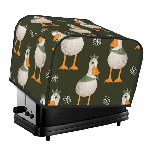 Xecao Mallard Ducks Wild Birds Print 4 Slice Toaster Cover with Pockets, Small Appliance Cover, Dust and Fingerprint Protection, Machine Washable