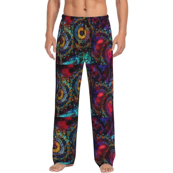 Xecao Mandala Colorful Men's Straight Lounge Pajama Pants: The Ultimate in Comfortable Sleepwear