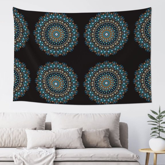 Xecao Mandala Print Tapestry, Wall Hanging Room Funny Decor, Backdrop Room Decor for Bedroom Living Room dormitory