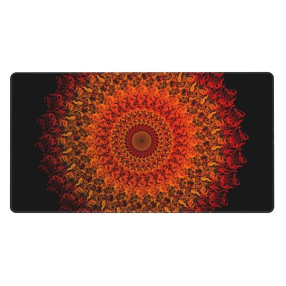 Xecao Mandala for Waterproof Mouse Pad - Extended Contour Mouse Mat, Large Gaming Mousepad Laptop Keyboard Mat with Non-Slip Rubber Base
