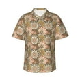 thumbnail image 1 of Xecao Mandala print Hawaiian shirt - a stylish short-sleeve button-down for men, perfect for casual beach and tropical outings., 1 of 9