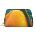 thumbnail image 1 of Xecao Mango In The Rain Print Fashion Makeup PVC Bag Large Capacity Travel Cosmetic Bag for Women Organizer Toiletry Clutch, 1 of 8