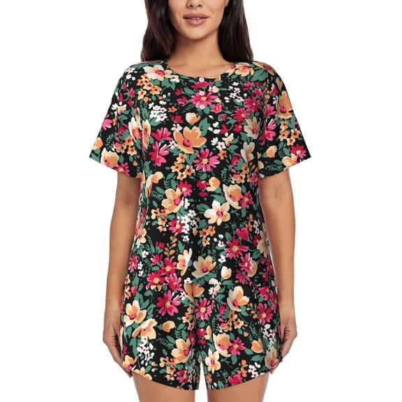 Xecao Many Kind Of Flowers print Swimsuit for women, Summer-ready, sporty style.Quick-dry fabric. Many sizes & colors.