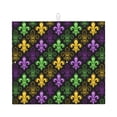 thumbnail image 1 of Xecao Mardi Gras1 Print Dish Drying Mat for Kitchen Counter,Absorbent Coffee Bar Mat, Dish Drainer Rack Mats,Dining Room Decoration, 1 of 1