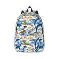 thumbnail image 1 of Xecao Marine Animals for Canvas College Laptop Backpack, Durable Rucksack Travel Notebook Bag School Backpack Book Bag for Men Women, 1 of 1