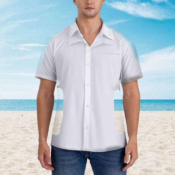 Xecao Marine Animals print Hawaiian shirt - a stylish short-sleeve button-down for men, perfect for casual beach and tropical outings.