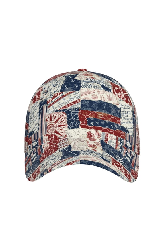 Marine Sailing for Baseball Cap: Unisex, crafted from classic polyester twill fabric, featuring a soft unconstructed design
