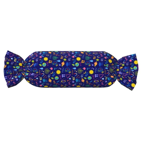Xecao Mathematics And Chemistry Print+Candy-Inspired Plush Pillow for Men Women Suitable for Beds, Sofas, Game Rooms Drawstring Closure