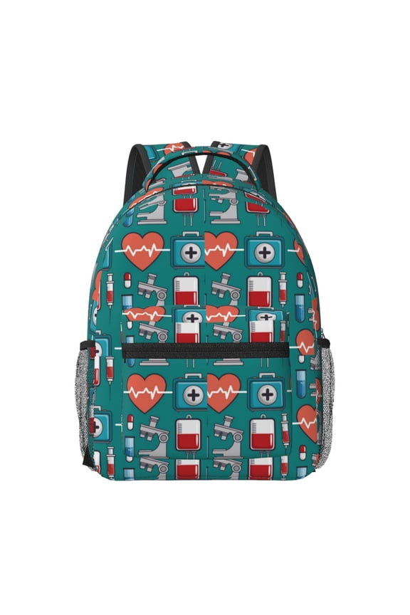 Medical Elements Travel Backpack: A spacious, stylish computer backpack ideal for men and women, perfect for college, school, or daily travels