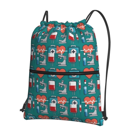 Xecao Medical Elements for Drawstring Bags,Pull String Backpack Bags,String Bag Sackpack