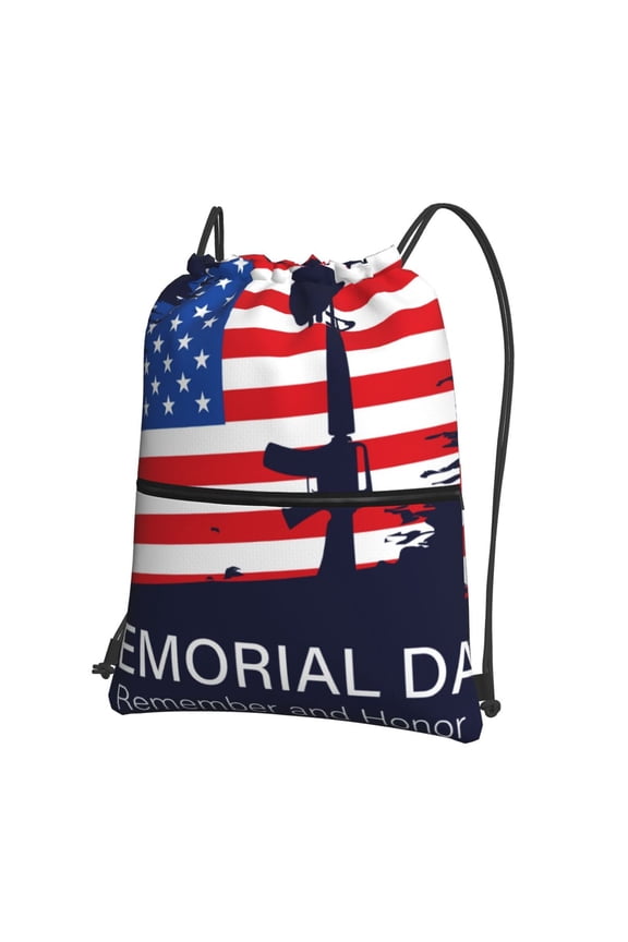 Memorial Day for Drawstring Bags,Pull String Backpack Bags,String Bag Sackpack