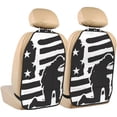 thumbnail image 1 of Xecao Memorial Day1 Pattern Car Seat Back Protector 2 Pack Large Capacity Pocket, Kick Mats Back Seat Protector, 1 of 8