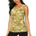 thumbnail image 1 of Xecao Mermaid Fish Scale Print Women's Scoop Neck, Loose-Fit Workout Tank Tops for The Gym,Sleeveless T-shirt-XX-Large, 1 of 7