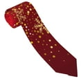 thumbnail image 1 of Xecao Merry Christmas Print Tie For Men Necktie Woven Jacquard Neck Ties,Classic Men's Tie, 1 of 7