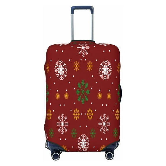 Xecao Merry Christmas print Elastic Luggage Cover, with double-sided print , is perfect for travel, business, and daily use