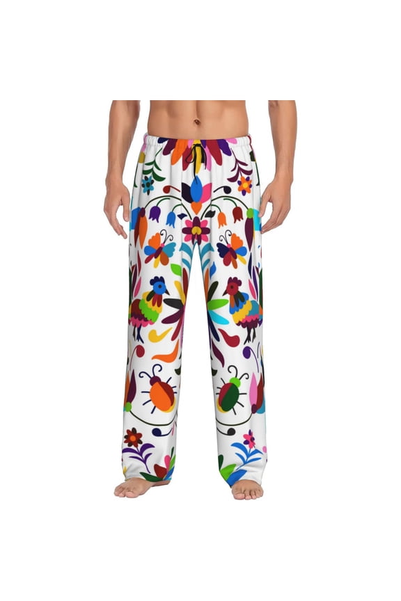 Mexican Bright Style Men's Straight Lounge Pajama Pants: The Ultimate in Comfortable Sleepwear