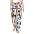 thumbnail image 1 of Xecao Mexican Bright Style Women's Straight Lounge Pajama Pants: The Epitome of Relaxed Sleepwear, 1 of 9
