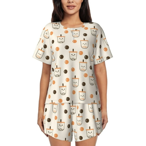 Xecao Milk Tea print Swimsuit for women, Summer-ready, sporty style.Quick-dry fabric. Many sizes & colors.