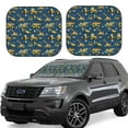 thumbnail image 1 of Xecao Modern Excavator for Foldable Car Sun Shades (2-Pack) offer sun protection with an easy-fold design for convenient windshield shading., 1 of 1