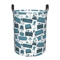 thumbnail image 1 of Xecao Modern Furniture Print Laundry Hamper Basket,designed for Blanket Storage and Nursery Clothes in the Bedroom, 1 of 8