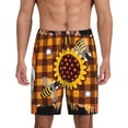 thumbnail image 1 of Xecao Modern Industry Print Men's Sleepwear Shorts Pajama Bottom Lounge Short nightwear with Convenient Pockets for Relaxed Home Wear-3X-Large, 1 of 6