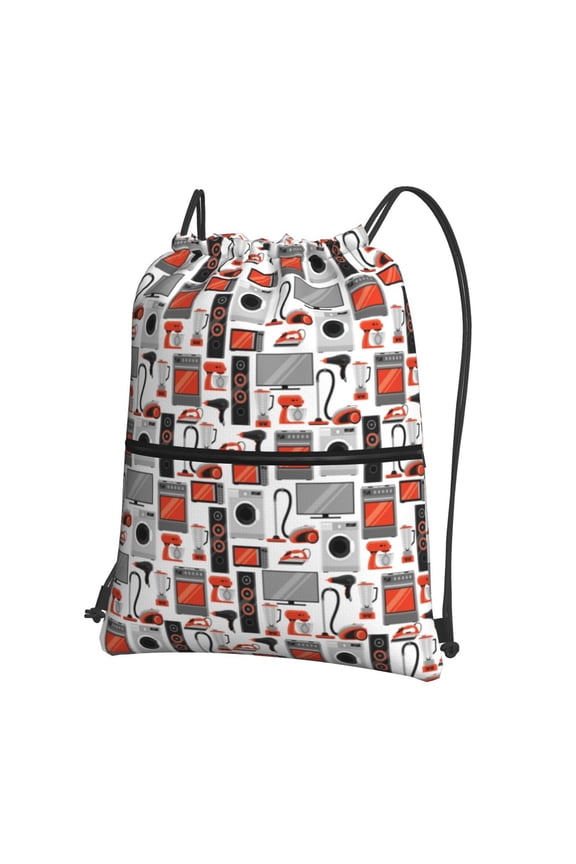 Modern Life for Drawstring Bags,Pull String Backpack Bags,String Bag Sackpack
