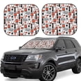thumbnail image 1 of Xecao Modern Life for Foldable Car Sun Shades (2-Pack) offer sun protection with an easy-fold design for convenient windshield shading., 1 of 7