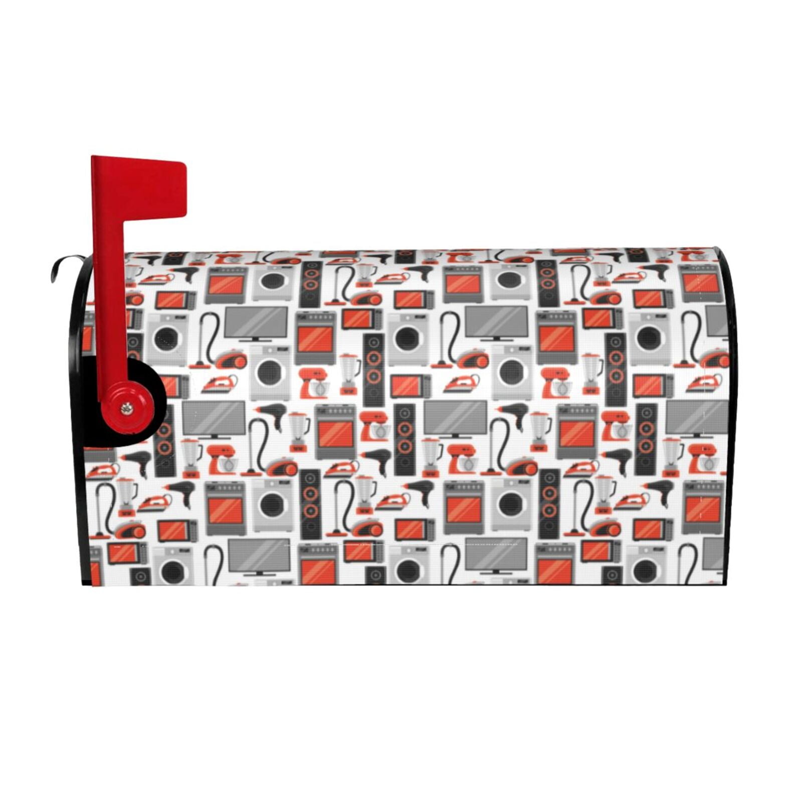 Xecao Modern Life for Mailbox Cover with Magnetic Strips, Waterproof and Sunscreen, Adds a Decorative Touch to Your Garden Yard.