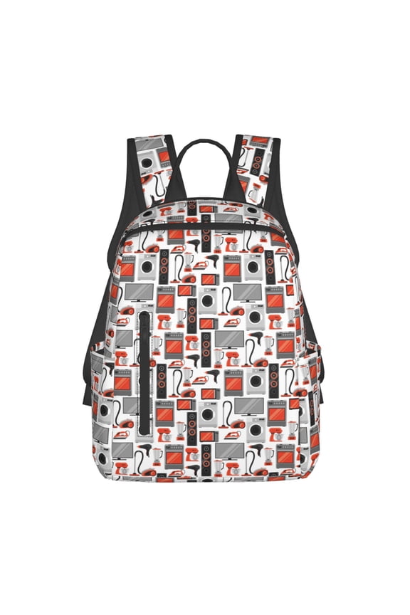 Modern Life print Backpack For women men Aesthetic Lightweight Travel Daypack Simple Cute Backpack For Bookbag