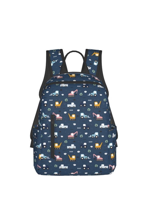 Modern Modern Excavator print Backpack For women men Aesthetic Lightweight Travel Daypack Simple Cute Backpack For Bookbag