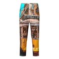 thumbnail image 1 of Xecao Modern Urban Monkey Print Teenagers' Pajama Pants Long Sleep Pants Soft Elastic Waist Pajama Bottoms Elastic waist with 2 Pockets 5-16 Years-XS(5-6), 1 of 6